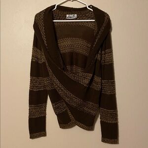 ❄️Brown Striped Women's Sweater
